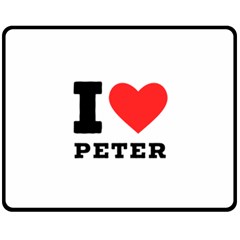 I Love Peter Fleece Blanket (medium) by ilovewhateva