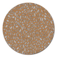 Leaves-013 Magnet 5  (round) by nateshop