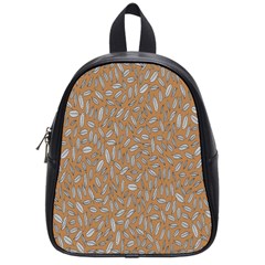 Leaves-013 School Bag (small) by nateshop