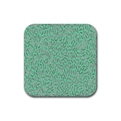 Leaves-015 Rubber Coaster (square) by nateshop