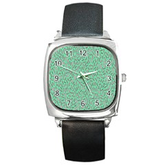 Leaves-015 Square Metal Watch by nateshop