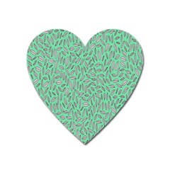 Leaves-015 Heart Magnet by nateshop