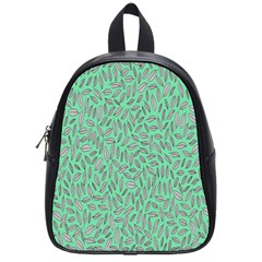 Leaves-015 School Bag (small) by nateshop