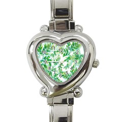 Leaves-37 Heart Italian Charm Watch by nateshop