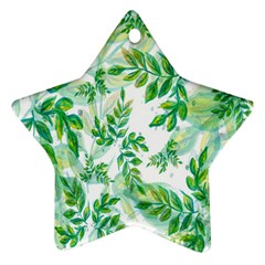 Leaves-37 Ornament (star) by nateshop
