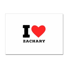 I Love Zachary Sticker A4 (100 Pack) by ilovewhateva