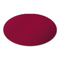 Red Oval Magnet by nateshop