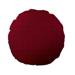 Red Standard 15  Premium Flano Round Cushions by nateshop