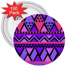 Seamless-101 3  Buttons (100 Pack)  by nateshop