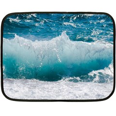 Waves Two Sides Fleece Blanket (mini) by nateshop