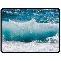 Waves Two Sides Fleece Blanket (large) by nateshop