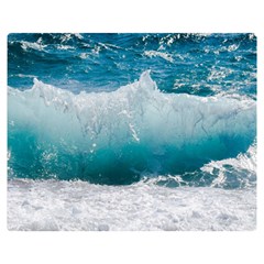 Waves Two Sides Premium Plush Fleece Blanket (medium) by nateshop