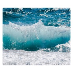 Waves Two Sides Premium Plush Fleece Blanket (small)