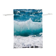 Waves Lightweight Drawstring Pouch (l) by nateshop