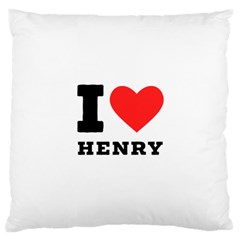 I Love Henry Large Cushion Case (two Sides) by ilovewhateva