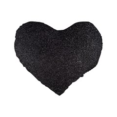 Texture-jeans Standard 16  Premium Flano Heart Shape Cushions by nateshop