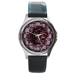 Rose Mandala Round Metal Watch