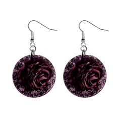 Rose Mandala Mini Button Earrings