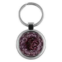 Rose Mandala Key Chain (Round)