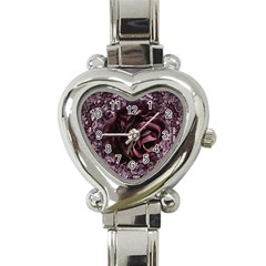 Rose Mandala Heart Italian Charm Watch