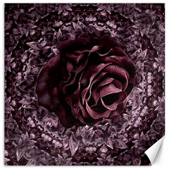 Rose Mandala Canvas 16  x 16 