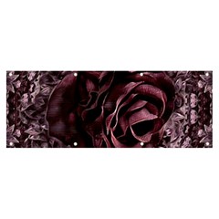 Rose Mandala Banner And Sign 8  X 3  by MRNStudios
