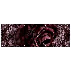 Rose Mandala Banner And Sign 9  X 3  by MRNStudios