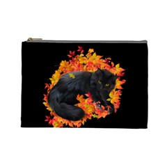 Autumn Kitty Cosmetic Bag (large)