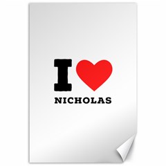 I Love Nicholas Canvas 24  X 36  by ilovewhateva