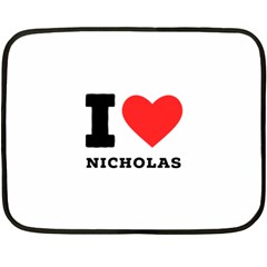 I Love Nicholas Fleece Blanket (mini) by ilovewhateva
