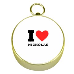 I Love Nicholas Gold Compasses by ilovewhateva