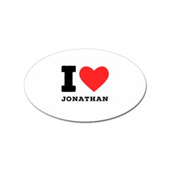 I Love Jonathan Sticker Oval (100 Pack) by ilovewhateva