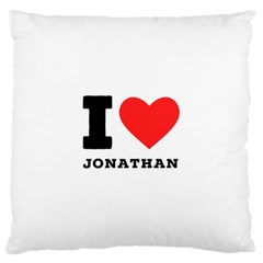 I Love Jonathan Standard Premium Plush Fleece Cushion Case (two Sides) by ilovewhateva