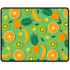 Fruit Tropical Pattern Design Art Fleece Blanket (medium) by danenraven