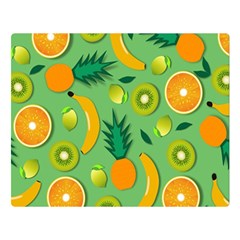 Fruit Tropical Pattern Design Art Premium Plush Fleece Blanket (large) by danenraven