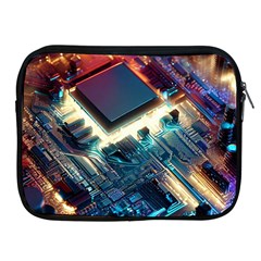 Ai Generated Motherboard City Technology Tech Cpu Apple Ipad 2/3/4 Zipper Cases by Jancukart