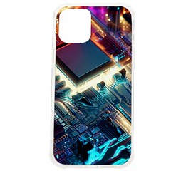 Ai Generated Motherboard City Technology Tech Cpu Iphone 12 Pro Max Tpu Uv Print Case by Jancukart