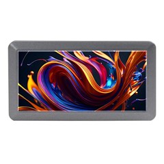 Ai Generated Waves Splash Liquid Paint Wall Memory Card Reader (mini) by Jancukart