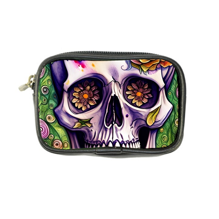 Gothic Sugar Skull Coin Purse