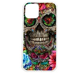 Retro Floral Skull Iphone 12 Pro Max Tpu Uv Print Case by GardenOfOphir