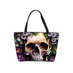 Death Skull Floral Classic Shoulder Handbag by GardenOfOphir