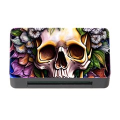 Death Skull Floral Memory Card Reader with CF