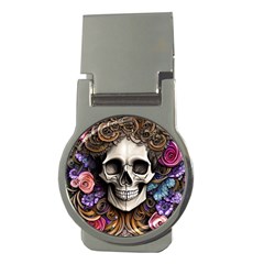 Skull Bones Money Clips (round)  by GardenOfOphir