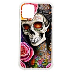 Sugar Skull Iphone 12 Mini Tpu Uv Print Case	 by GardenOfOphir