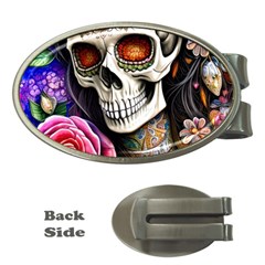 Sugar Skull Money Clips (oval)  by GardenOfOphir