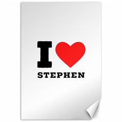 I Love Stephen Canvas 12  X 18  by ilovewhateva