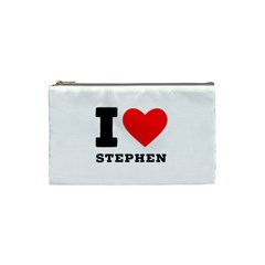 I Love Stephen Cosmetic Bag (small) by ilovewhateva