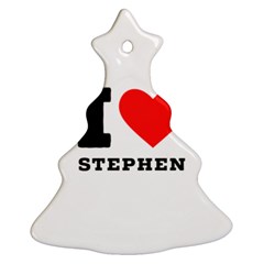 I Love Stephen Ornament (christmas Tree)  by ilovewhateva
