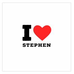 I Love Stephen Square Satin Scarf (36  X 36 ) by ilovewhateva