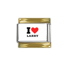 I Love Larry Gold Trim Italian Charm (9mm) by ilovewhateva